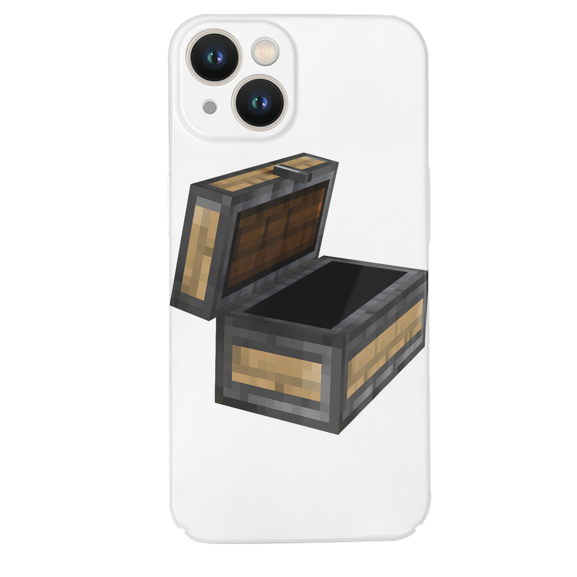 （画像用） マインクラフト ブロックの世界 Minecraft MC Block world 【iPhone 14シリーズ対応】ハードケース